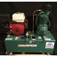 Champion HGPL7-LPH Pressure Lubricated 13HP Honda GX390 Gas Powered (2) 4 Gallon Air Compressor