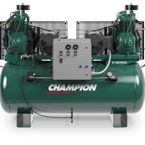 Champion Advantage HR7D-12 Duplex 230v Three Phase 120-Gallon Horizontal Air Compressor Unit With Aftercooler