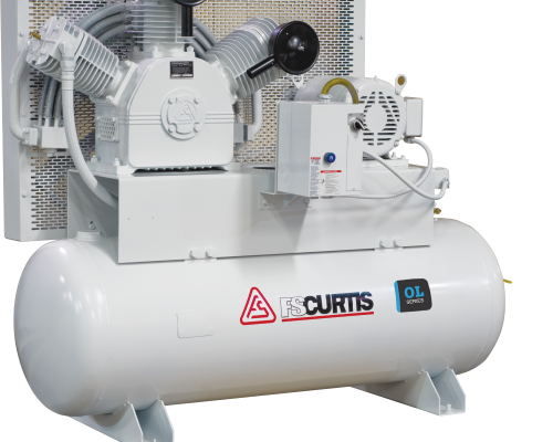 FS-Curtis OL5 Oil-less Simplex Tank Mounted Air Compressor 230V