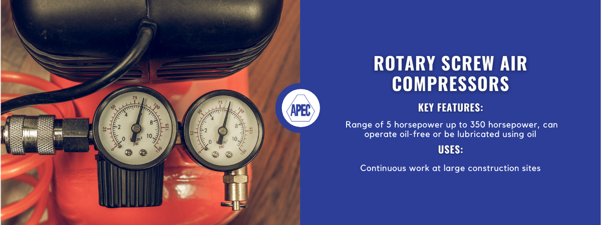 rotary screw air compressors