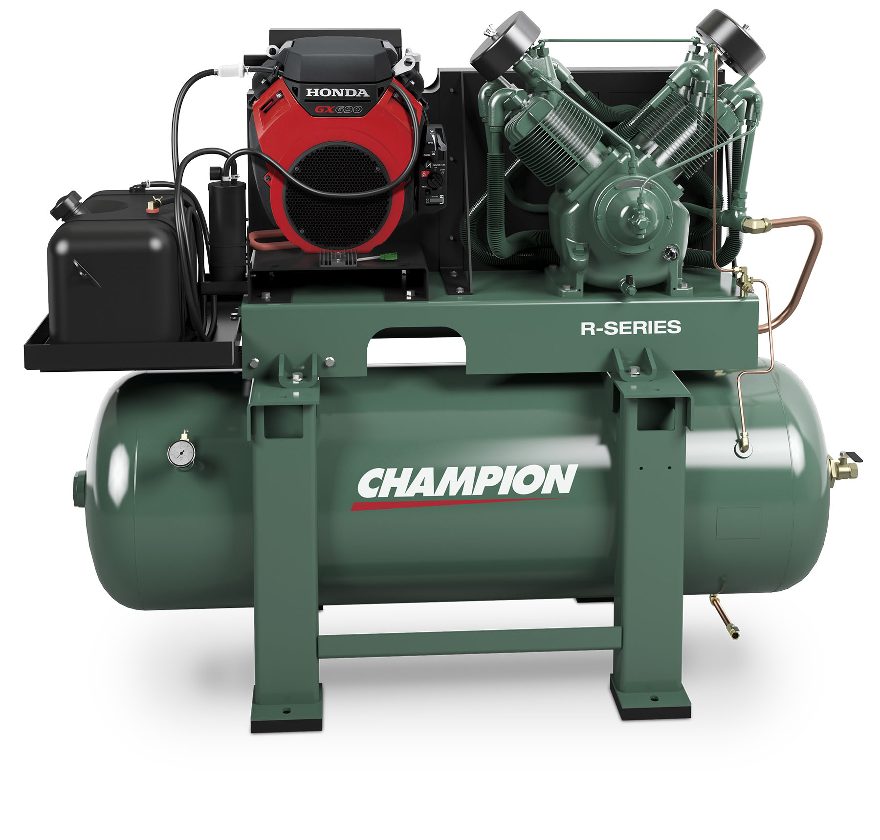 Champion HGR13-8H 22.1HP Honda Gas Powered 80-Gallon Tank Mounted