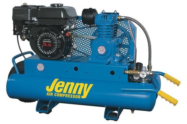 Jenny G9HGA-8P 9HP Honda Gas Powered Engine, 8-Gallon Single Stage