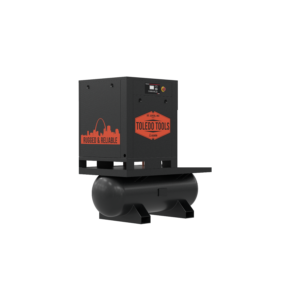 Tank-Mounted Rotary Screw Air Compressor for Workshops & Factories