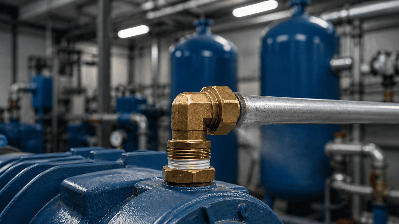 Technician performing compressed air leak detection at an Oklahoma City industrial facility