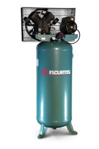 Industrial reciprocating piston compressor in an Oklahoma City facility